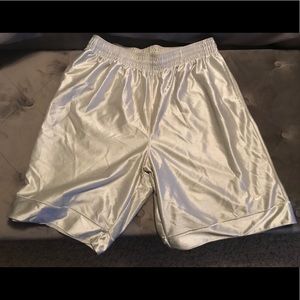 Silver Nike Basketball Shorts XL